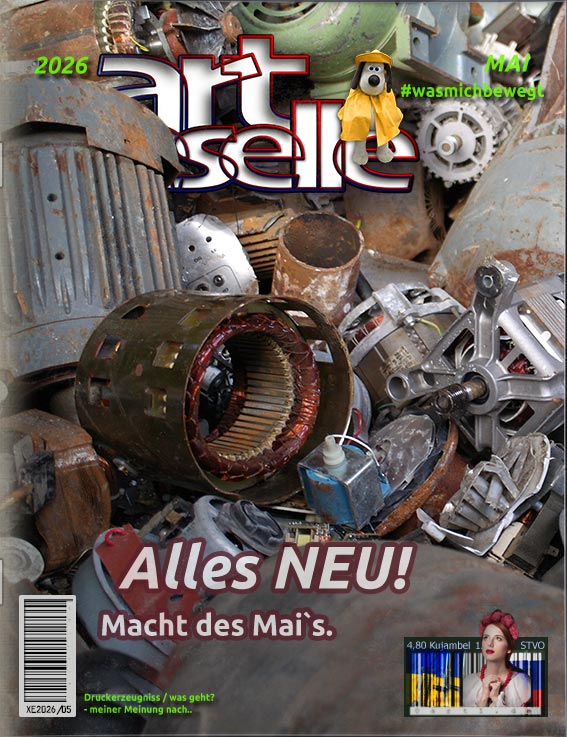 Titelbild Mai 2026, eine Menge Maschinenschrott